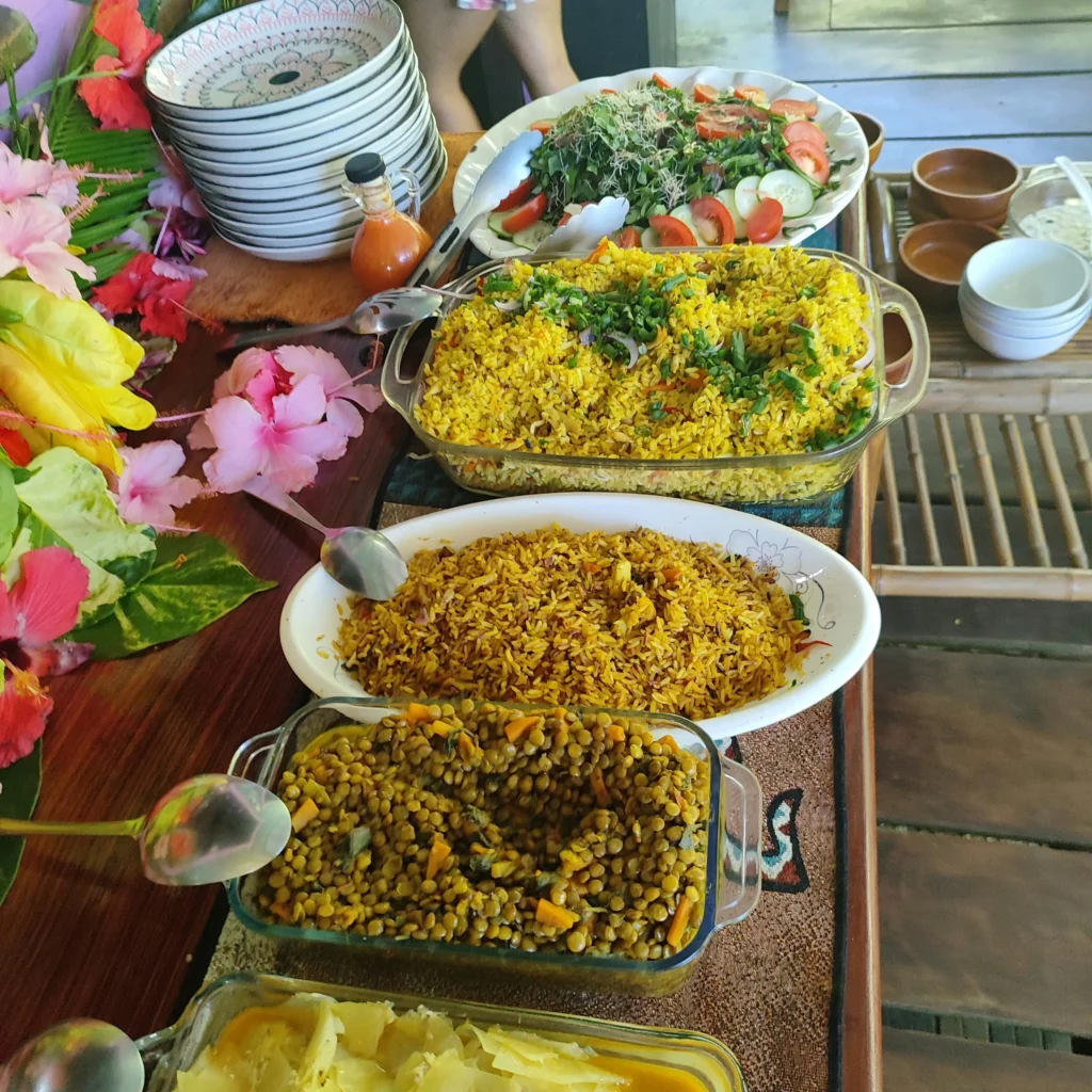 Comida típica en el día de playa